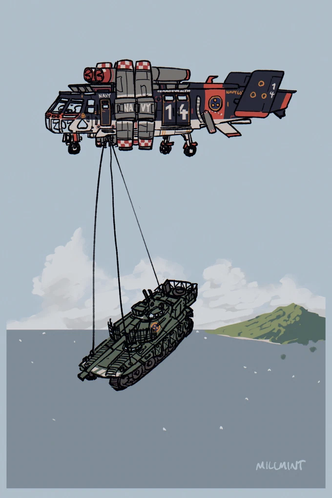 &ldquo;Menhit No. 2 Fast Tank being Airlifted&rdquo;